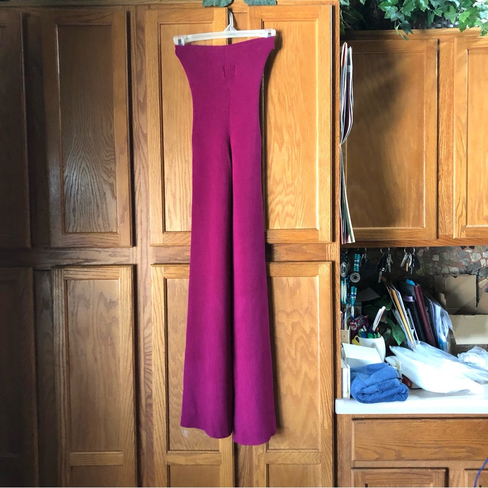 LESET High Rise Split Hem Flared Pants - S - Picture 9 of 16